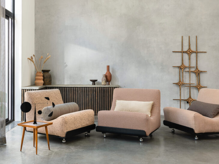 Polsteratelier: Sessel mit Polsterstoffen von JAB